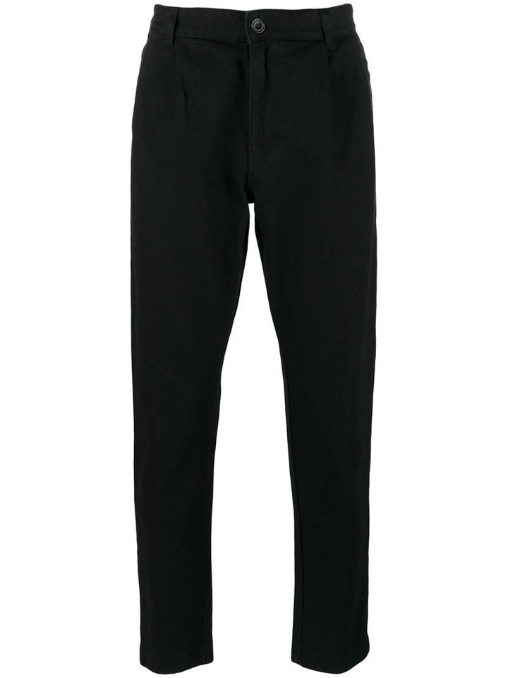 Études Straight Trousers, Men's, Size: 46, Black, Cotton