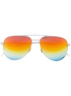 Saint Laurent - Classic 11 Aviator Sunglasses - Women - Metal - One Size, White, Metal
