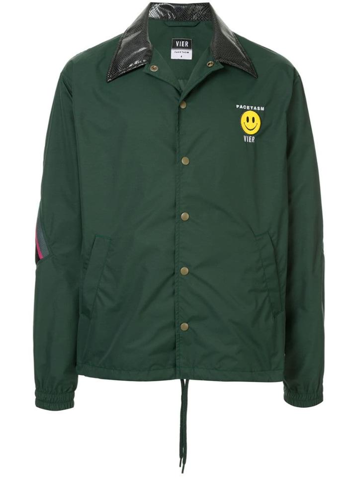 Facetasm Logo Rain Jacket - Green