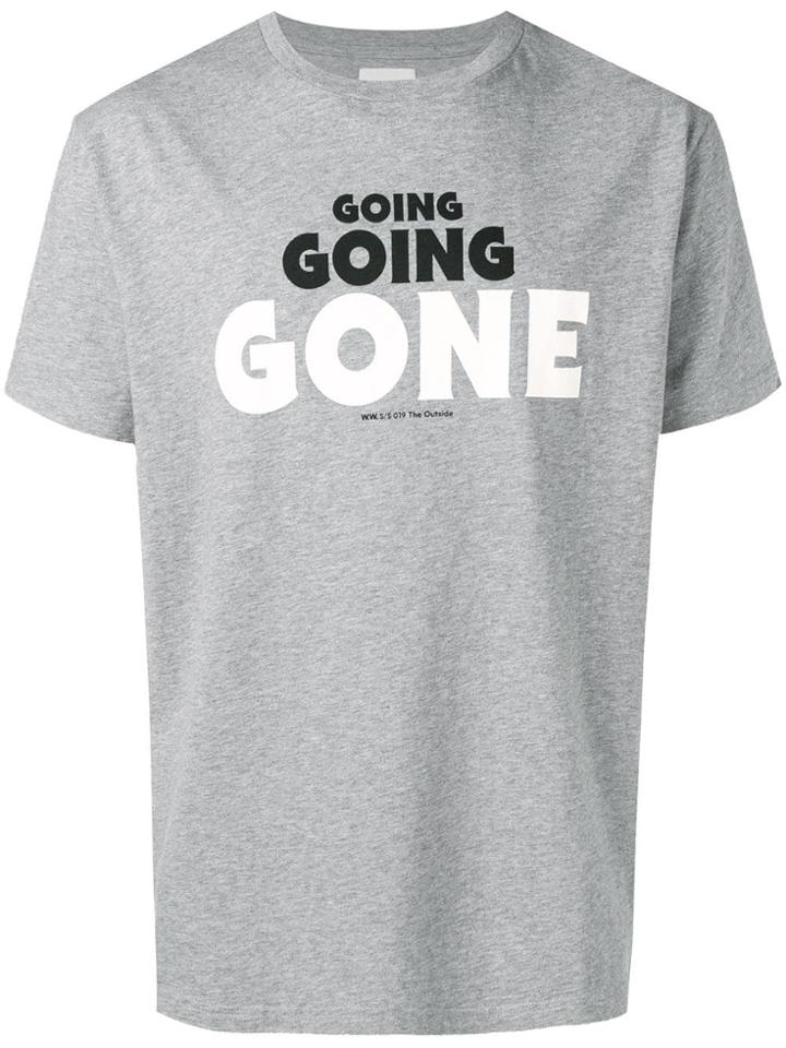 Wood Wood Logo T-shirt - Grey