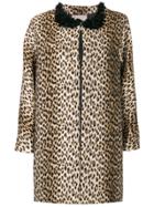 Antonio Marras Leopard Printed Coat - Brown