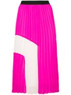 Essentiel Antwerp Perridon Pleated Skirt - Pink & Purple