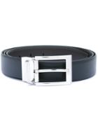 Silver-tone Buckle Belt - Men - Calf Leather - 110, Brown, Calf Leather, Ermenegildo Zegna
