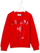 Moschino Kids Logo Sweatshirt, Girl's, Size: 10 Yrs, Red