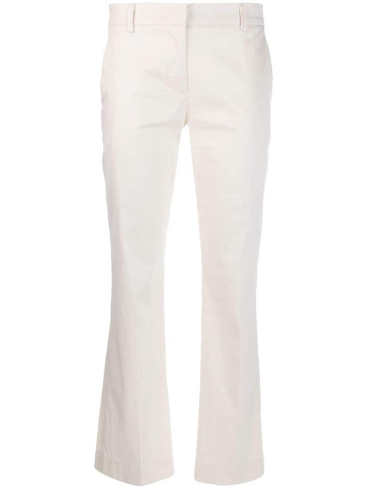 L'autre Chose Creased Cropped Trousers - White