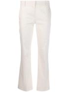 L'autre Chose Creased Cropped Trousers - White