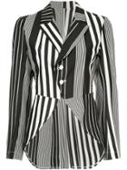 Comme Des Garçons Vintage Striped Blazer - Black