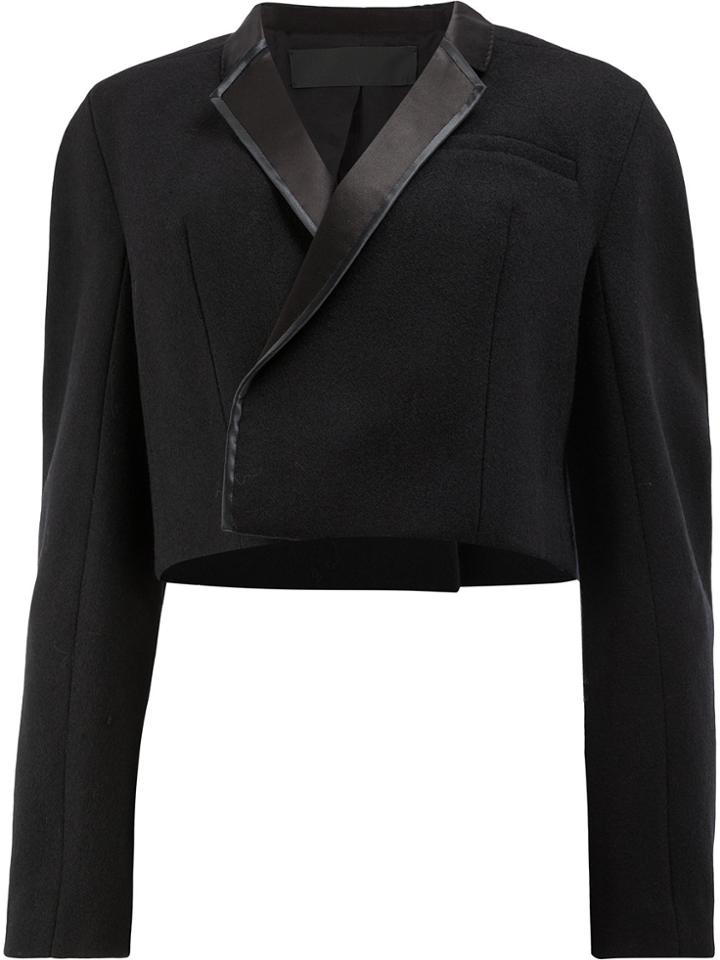 Haider Ackermann Cropped Oversized Jacket - Black