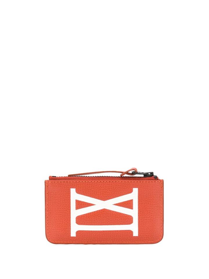 Ami Alexandre Mattiussi Zipped Cardholder - Orange