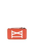 Ami Alexandre Mattiussi Zipped Cardholder - Orange