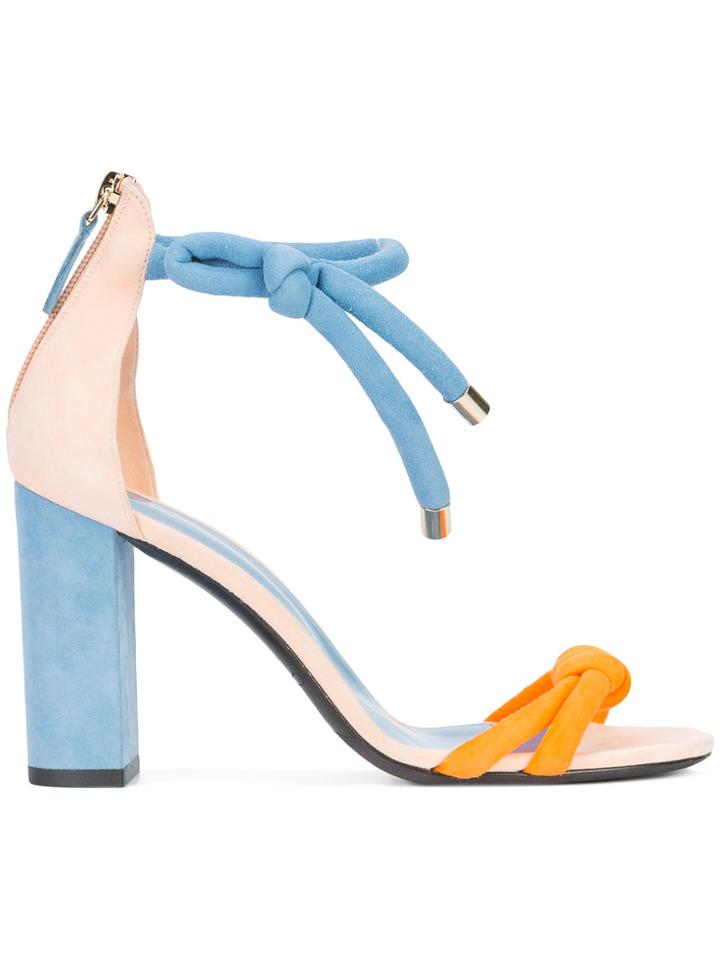 Oscar De La Renta Freya Sandals - Pink & Purple
