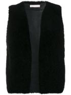 Inès & Maréchal Shearling Waistcoat - Black
