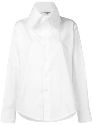 Vaquera Oversized Collar Shirt - White