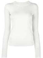Joseph Fine Knit Jumper, Women's, Size: Large, White, Silk/cashmere