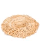 Lola Hats - Oversized Hat - Women - Raffia - One Size, Women's, Nude/neutrals, Raffia