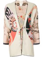 Erika Cavallini Printed Kimono Jacket - Multicolour