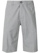 Canali Micro Pattern Chino Shorts - Grey