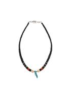 Saint Laurent Beaded Toggle Necklace - Brown