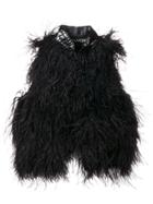 Tom Ford Ostrich Feather Gilet - Black