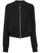 Theory - Panelled Bomber Jacket - Women - Polyester/triacetate - M, Black, Polyester/triacetate