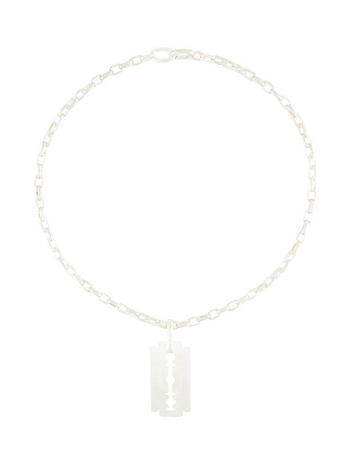 Undercover Blade Charm Necklace - Metallic