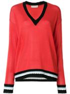 Etro V-neck Sweater - Red
