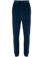 Joseph Velvet Track Pants - Blue