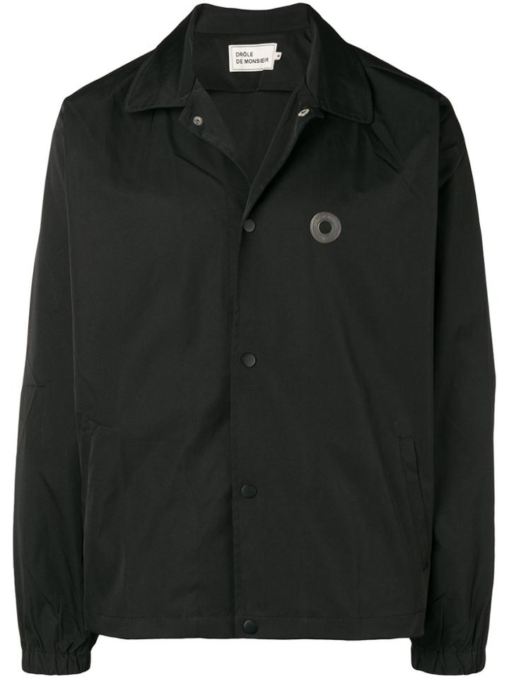 Drôle De Monsieur Lightweight Snap-button Jacket - Black