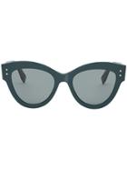 Fendi Eyewear Peekaboo Sunglasses - Green