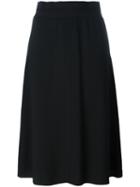 Msgm A-line Pleated Skirt, Women's, Size: 44, Black, Polyester/acetate/viscose
