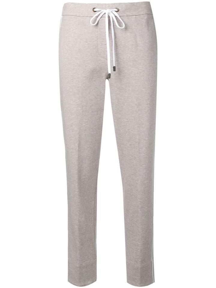 Peserico Side Stripe Track Pants - Neutrals