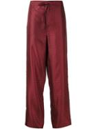 Rag & Bone 'rudy' Trousers, Women's, Size: 4, Red, Silk