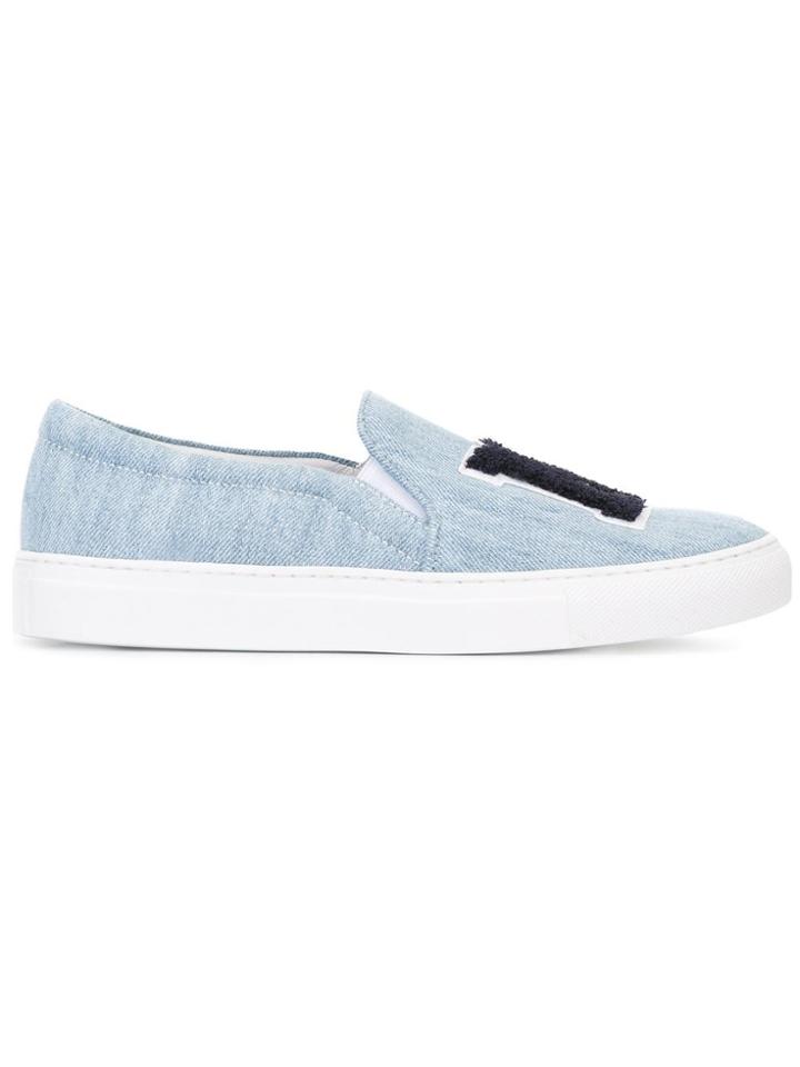 Joshua Sanders Denim Slip-on Sneakers - Blue
