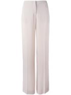 Maison Margiela Wide Leg Trousers, Women's, Size: 40, Pink/purple, Viscose/silk/acetate