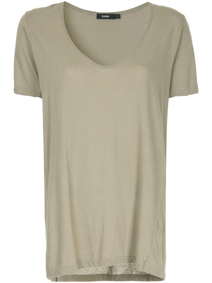 Bassike Scoop Neck T-shirt - Green