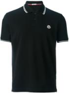 Moncler Classic Polo Shirt, Size: Large, Black, Cotton