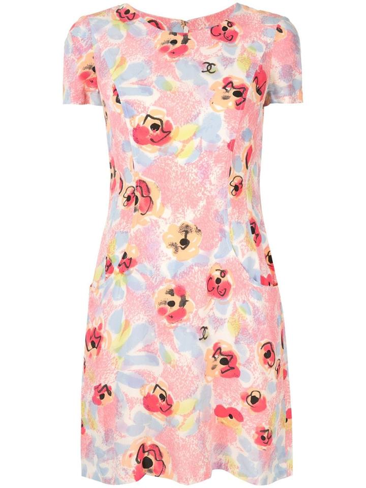 Chanel Pre-owned Short Sleeve One Piece Dress - Pink