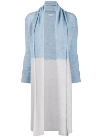 Borgo Asolo Shawl Collar Cardi-coat - Blue