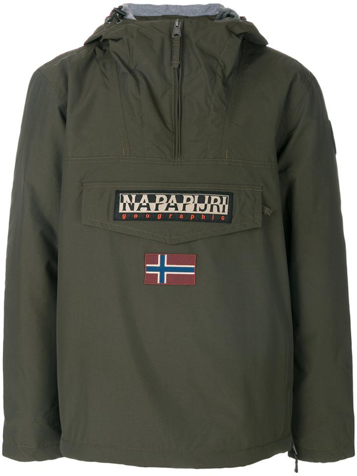 Napapijri Patched Hoodie - Green