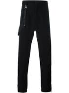 Helmut Lang Strap Detail Trousers, Men's, Size: 31, Black, Cotton/cashmere