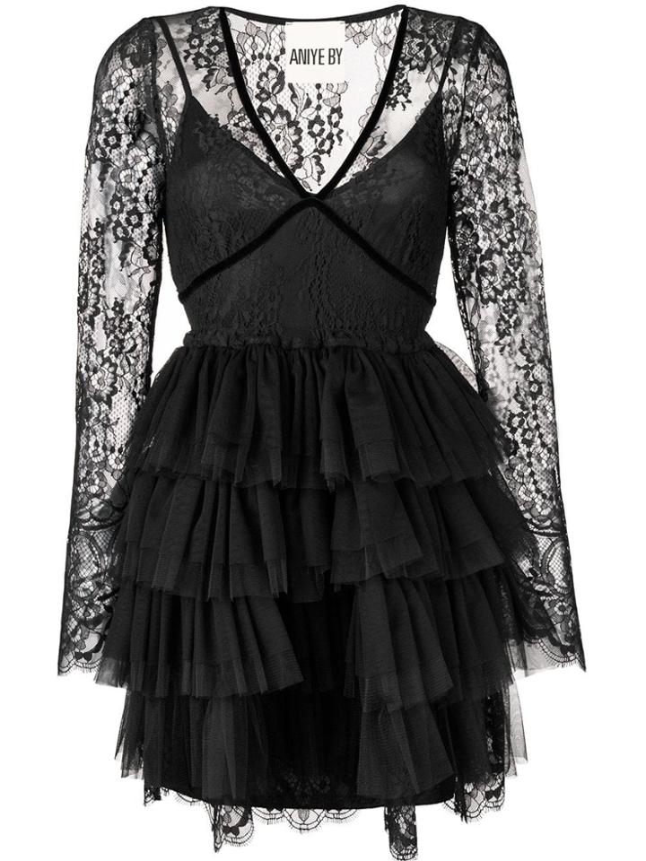Aniye By Layered Ruffle Dress - Black