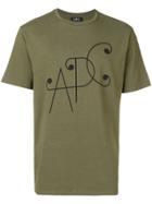 A.p.c. Logo Print T-shirt - Green