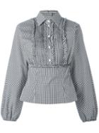 Dolce & Gabbana - Checked Shirt - Women - Cotton/polyamide/spandex/elastane - 44, White, Cotton/polyamide/spandex/elastane