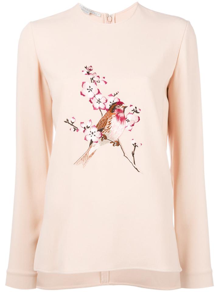Stella Mccartney Bird Embroidered Sweatshirt - Pink & Purple