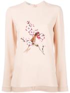 Stella Mccartney Bird Embroidered Sweatshirt - Pink & Purple