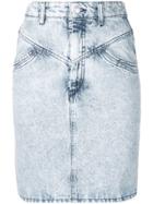 Isabel Marant High Waisted Denim Skirt - Blue