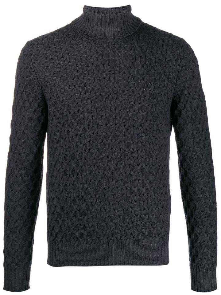 Tagliatore Turtle Neck Jumper - Grey