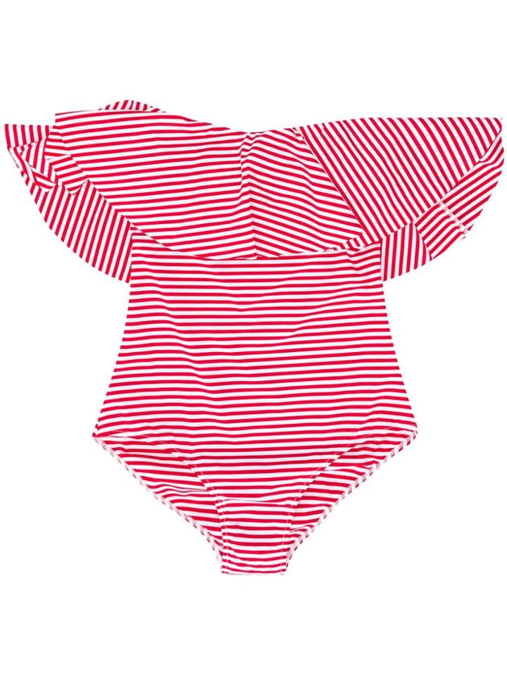Mc2 Saint Barth Kids Striped Swimsuit - Red
