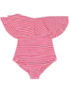 Mc2 Saint Barth Kids Striped Swimsuit - Red