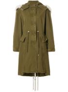 Alexander Mcqueen Hooded Parka Jacket - Green